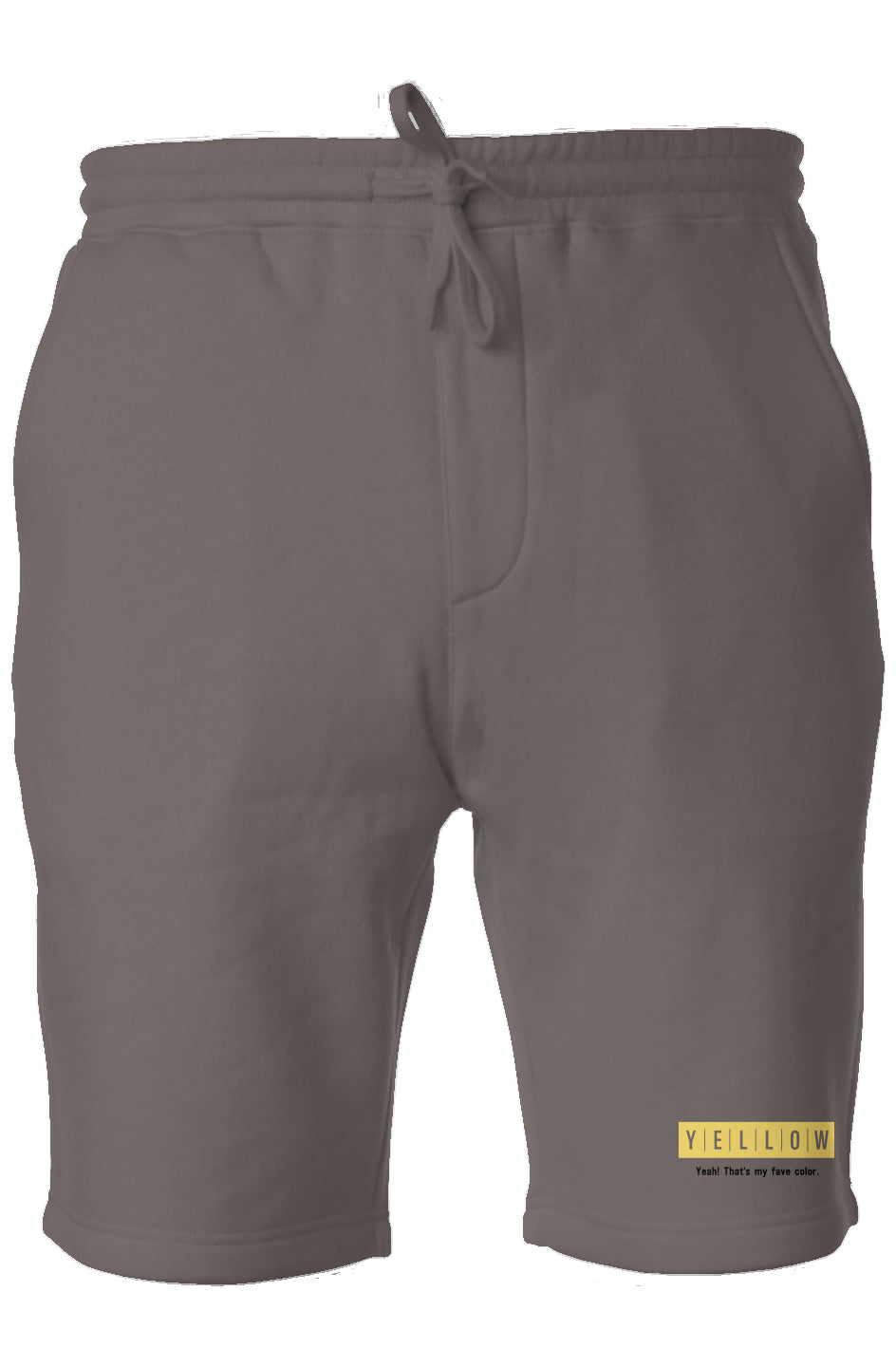 Yellow Collection Fave Crop fleece hoodie shorts
