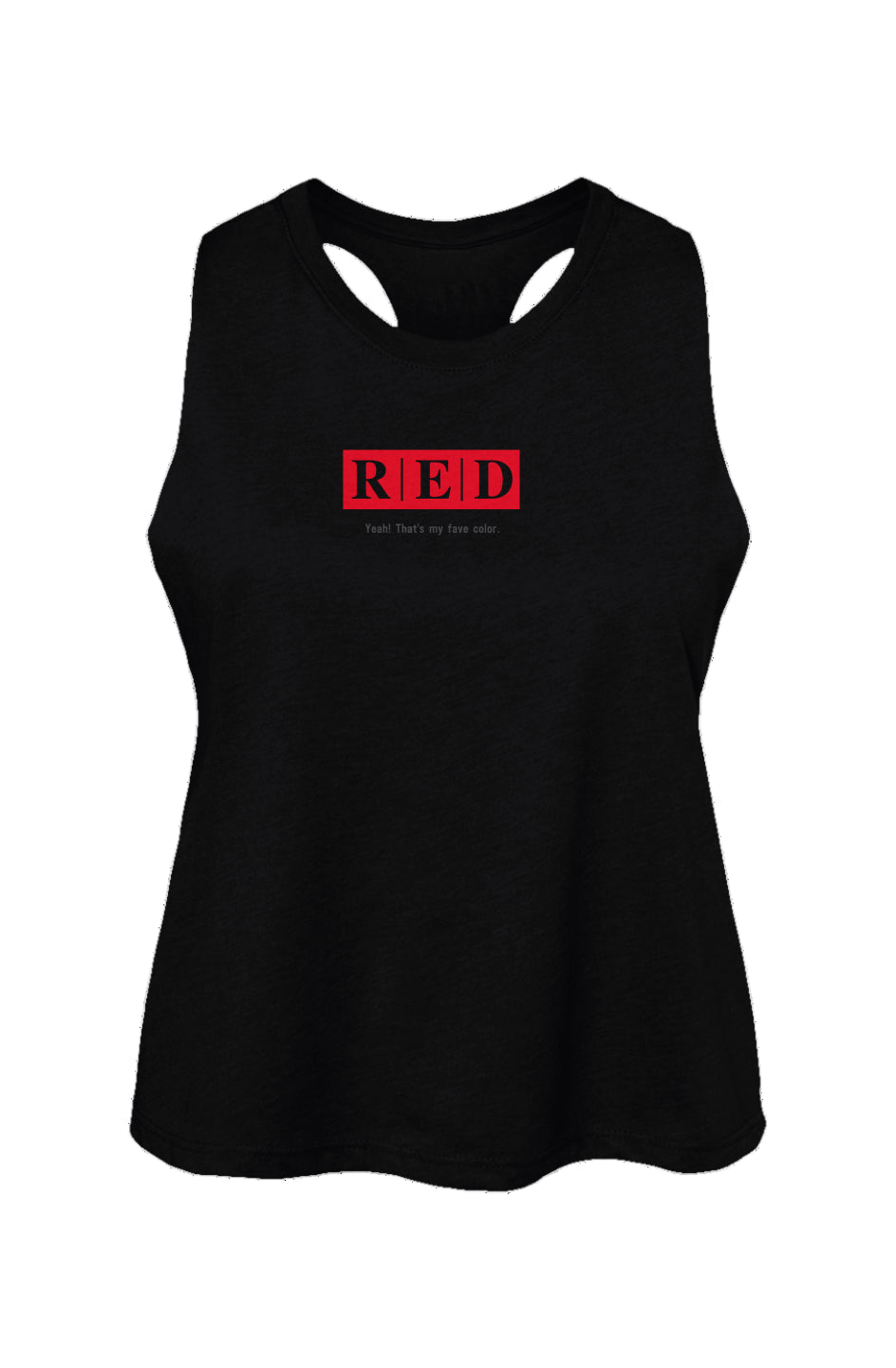Red Collection Fave Women's Racerback Cropped Tank