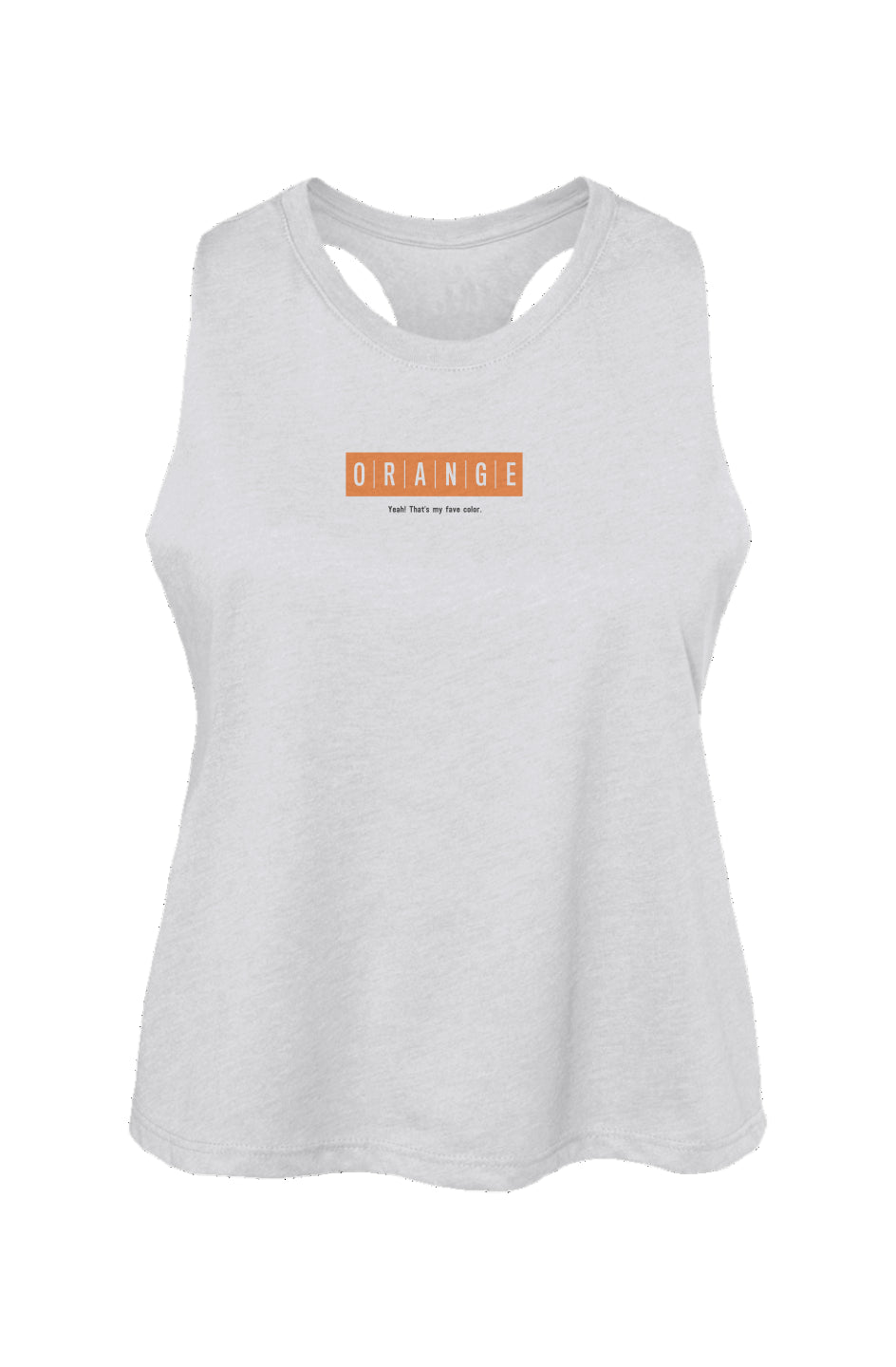 Orange Collection Fave Women's Racerback Cropped T
