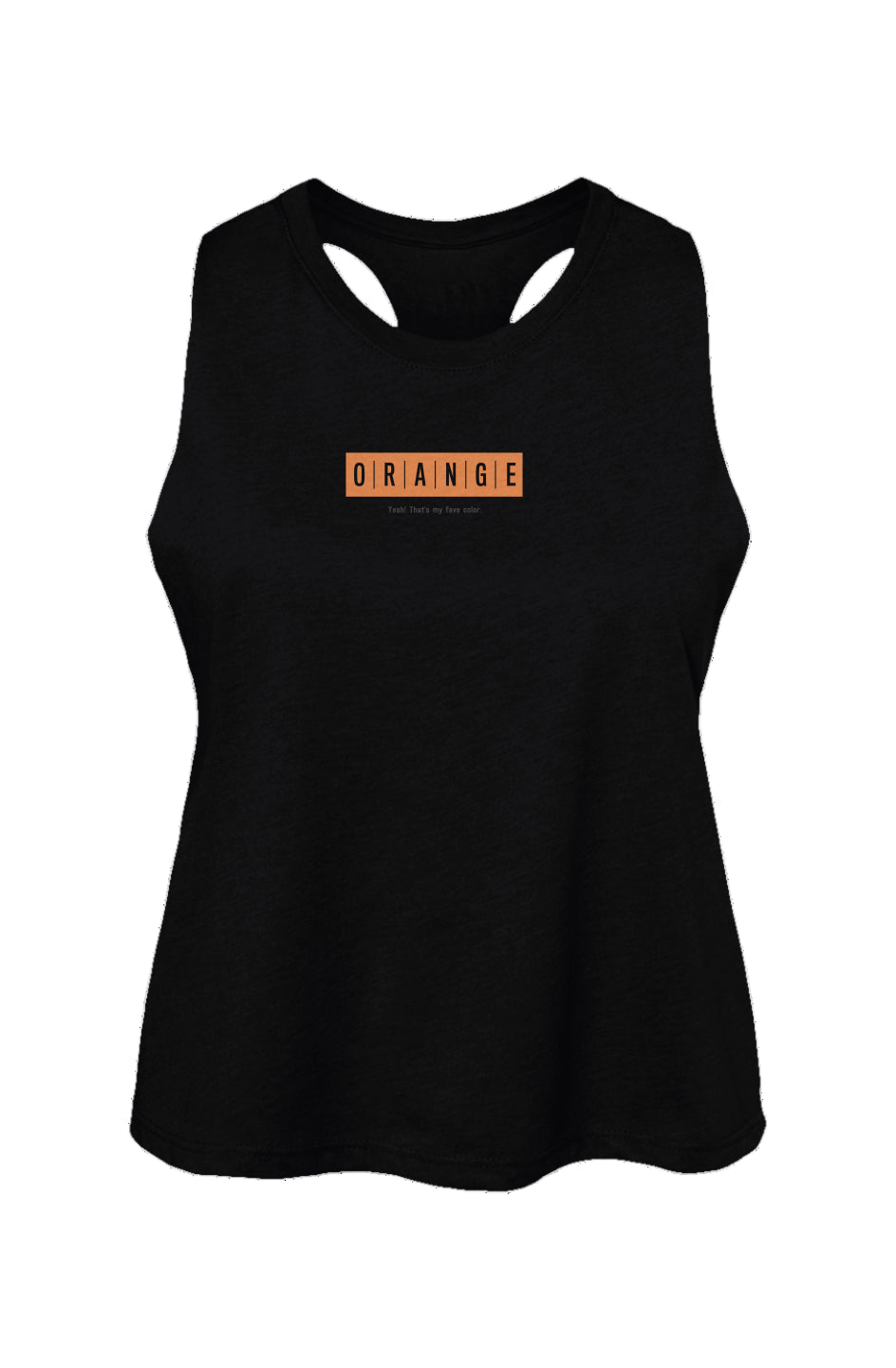 Orange Collection Fave Women's Racerback Cropped T