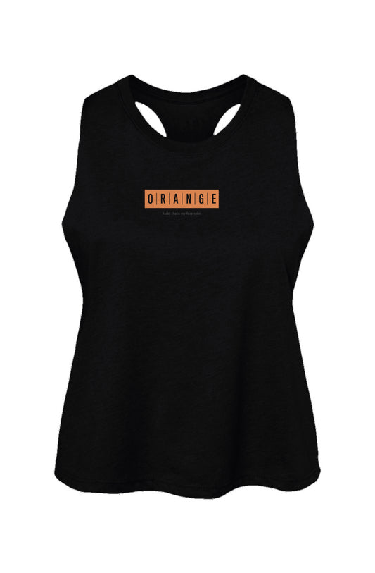 Orange Collection Fave Women's Racerback Cropped T
