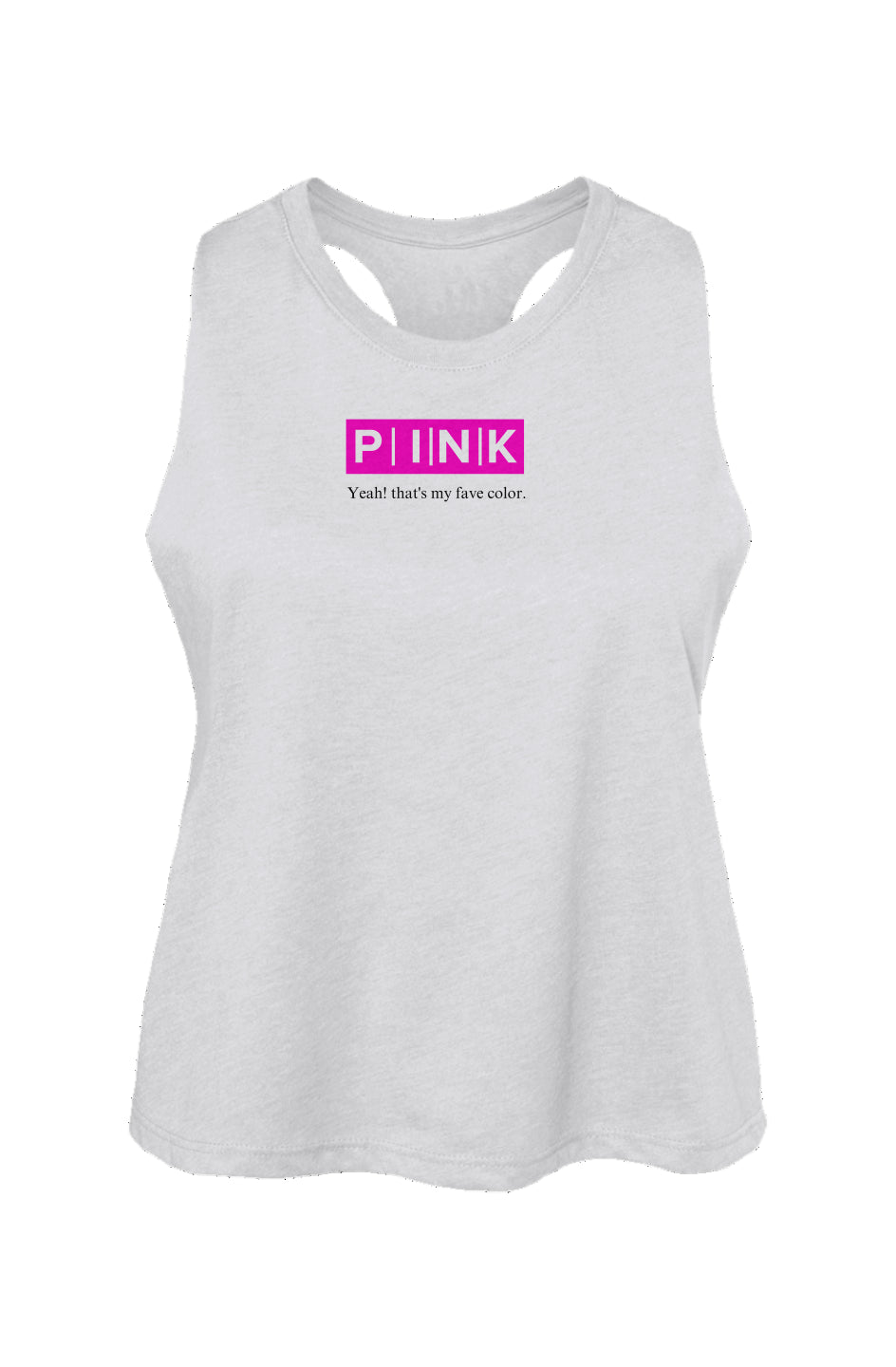 Pink Collection Fave Women's Racerback Cropped Tan