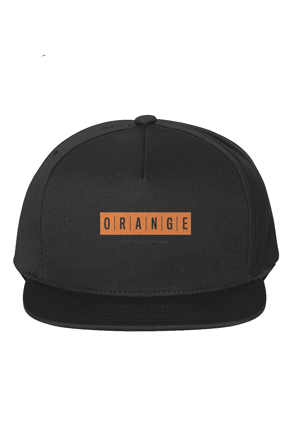 Orange Collection Fave 5 -Panel Cotton Twill Snapback Cap