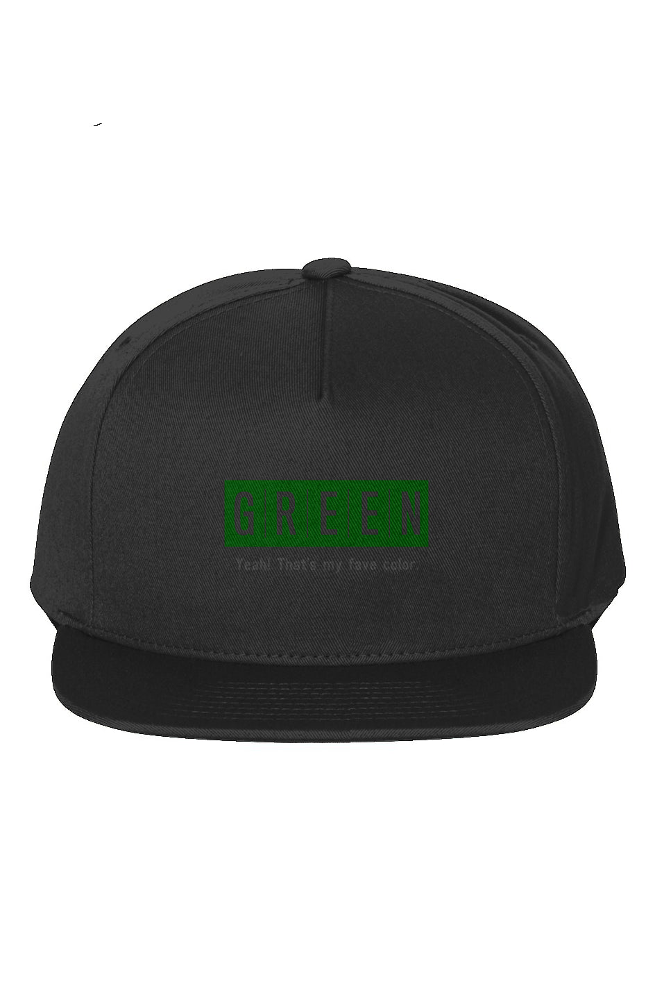 Green Collection Fave 5-Panel Cotton Twill Snapback Cap