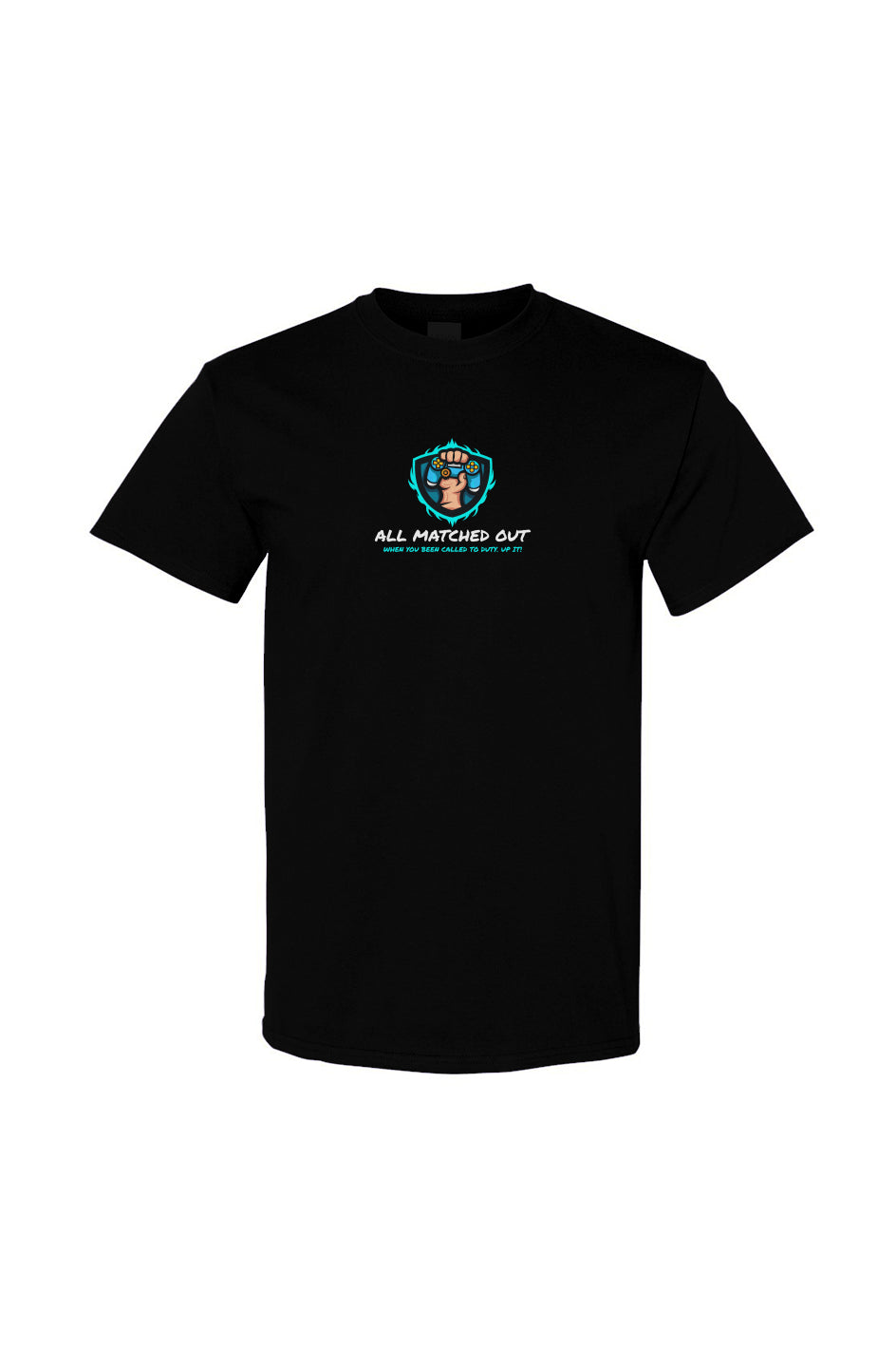 Gamerby42 Accent Blue Controller Cotton T Shirt