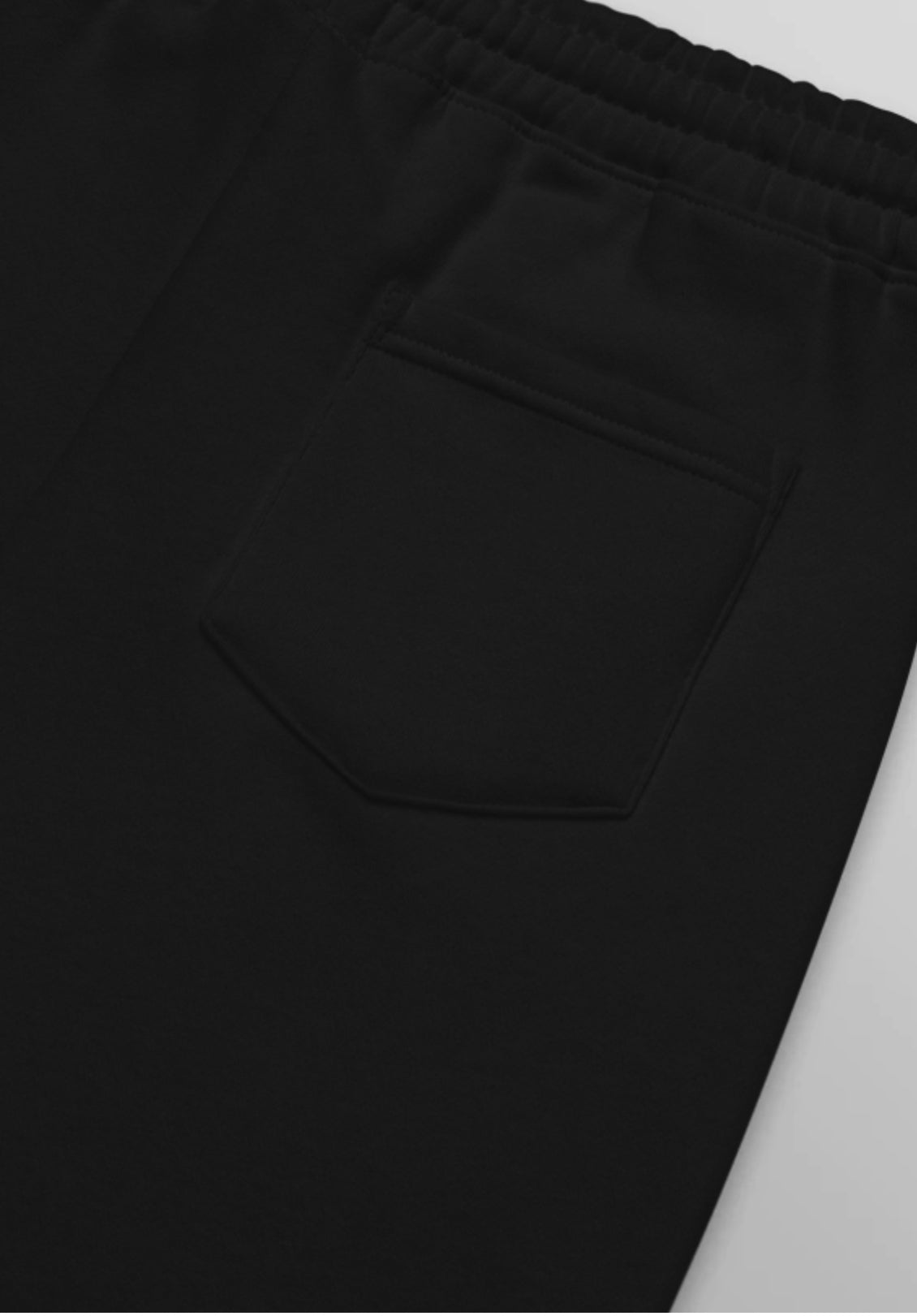 SOURCE SS Embroidered Black Midweight Fleece Joggers