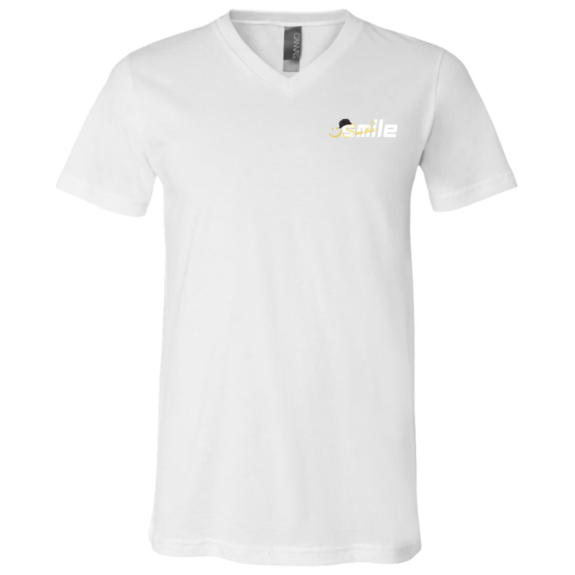 Smile Choose To Be Happy Because Happy Chose You Unisex Jersey SS V-Neck T-Shirt