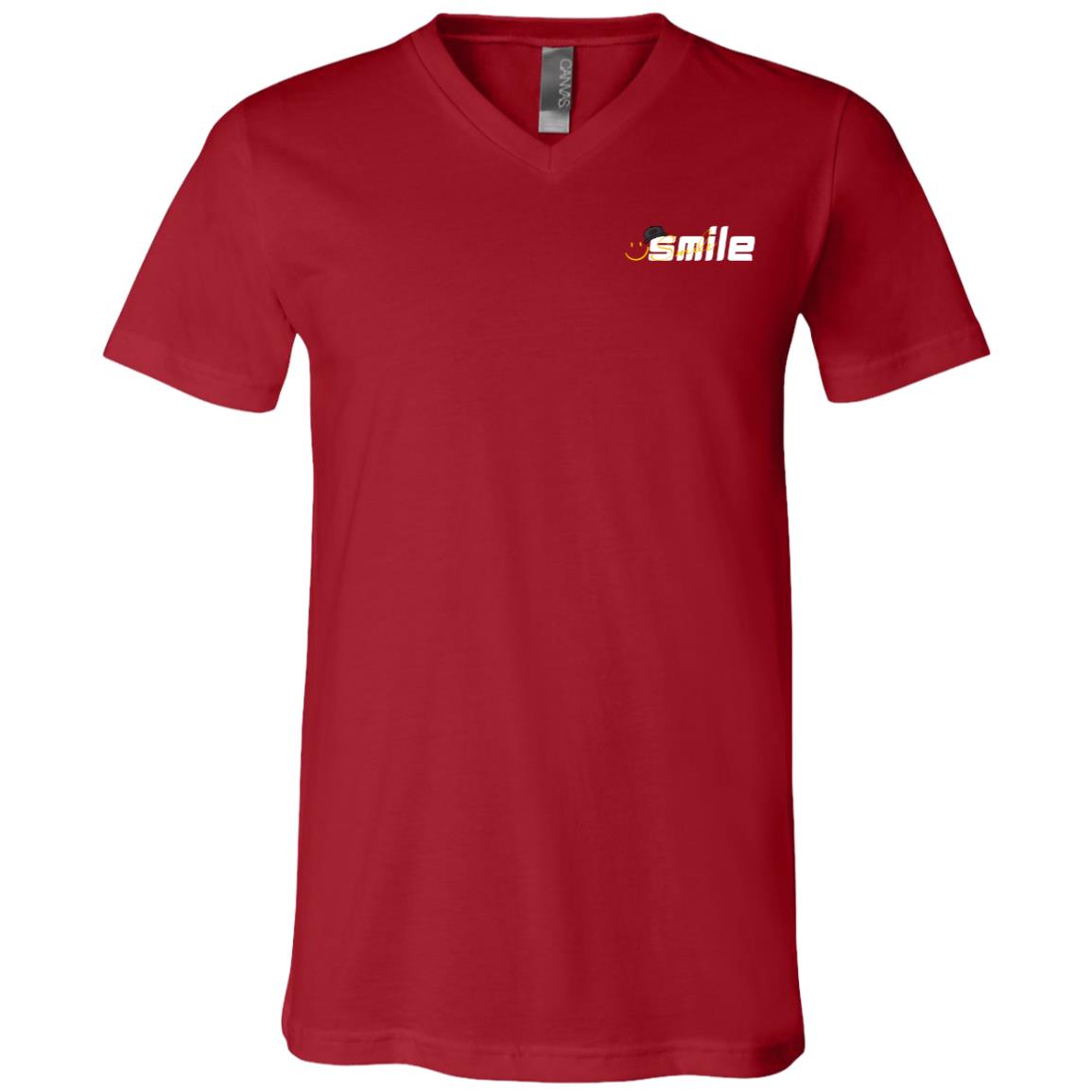Smile Choose To Be Happy Because Happy Chose You Unisex Jersey SS V-Neck T-Shirt