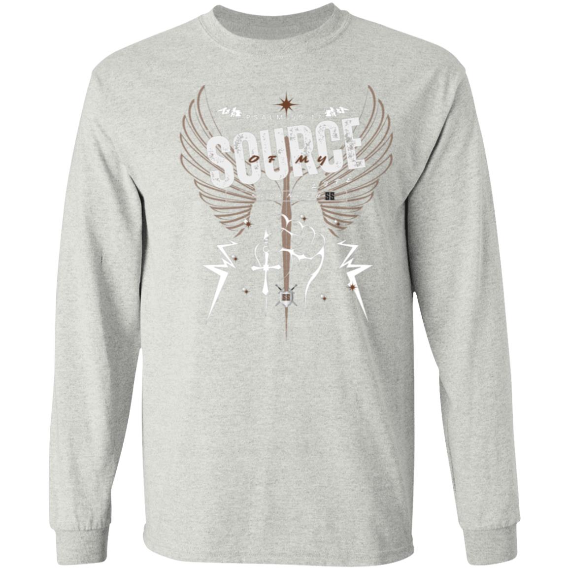 SOURCE Life and Strength Accent Brown/Melanin/Chocolate by42DPD LS T-Shirt