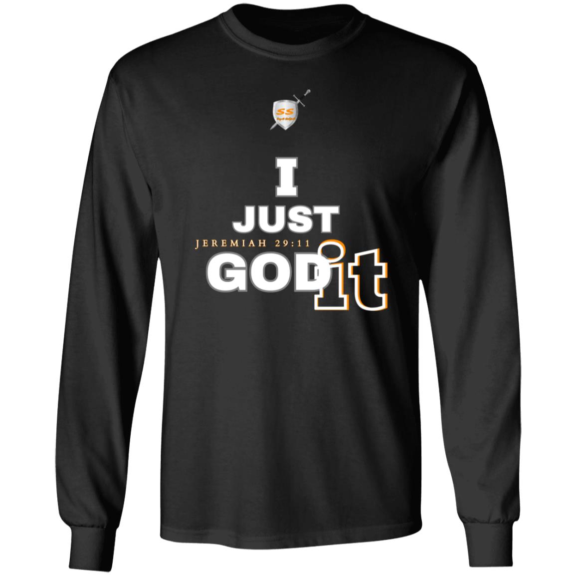 (SS) by42dpd I Just GODit Accent Orange Ultra Cotton Long Sleeve T-Shirt