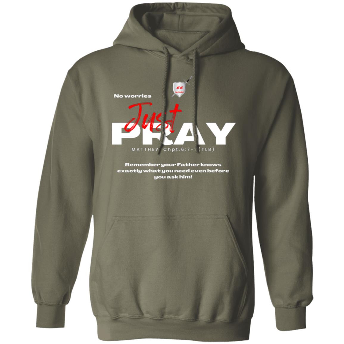 No worries Just PRAY by42dpd Red letter edition Pullover Hoodie