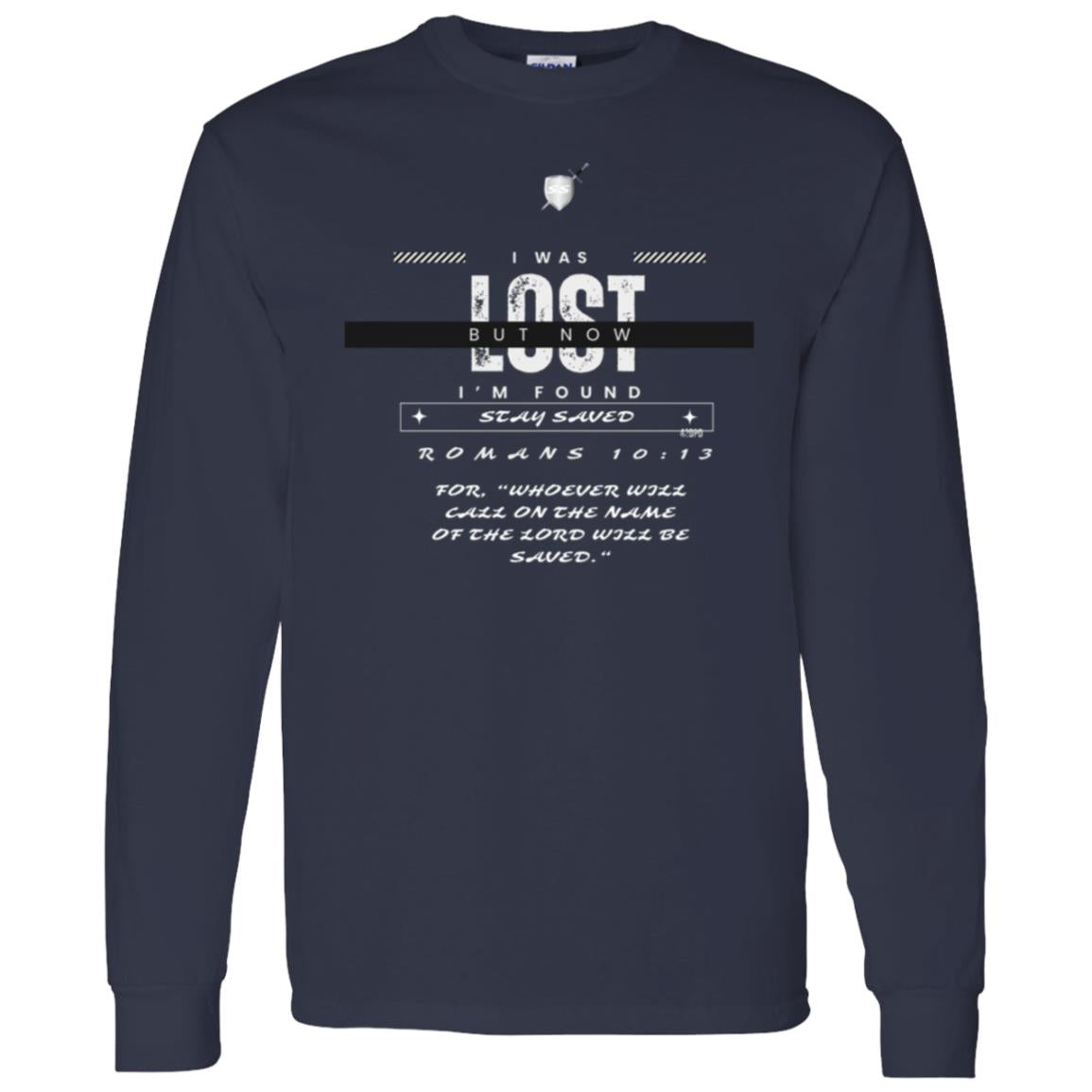 Lost n Found by42dpd Accent White Long Sleeve Tee