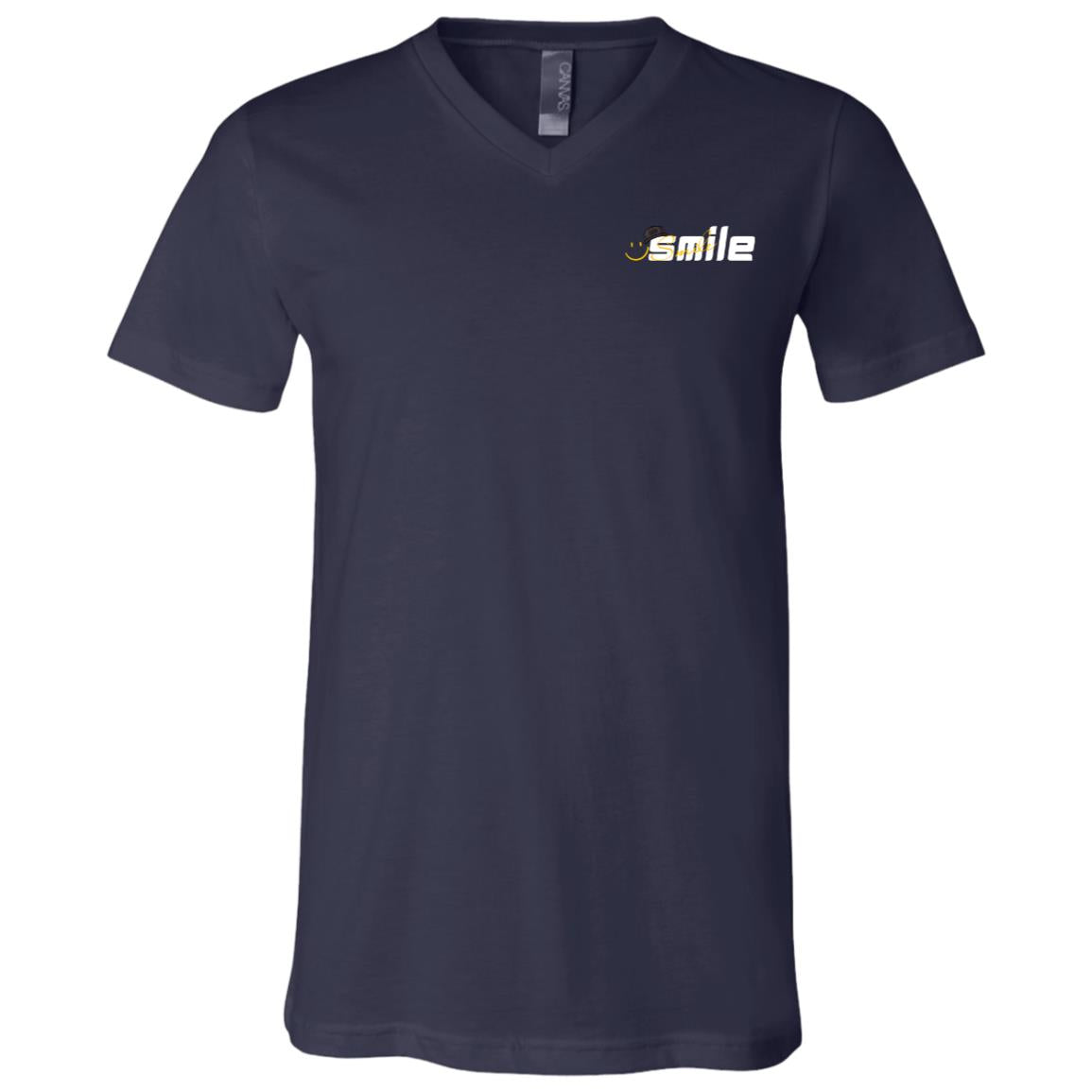 Smile Choose To Be Happy Because Happy Chose You Unisex Jersey SS V-Neck T-Shirt