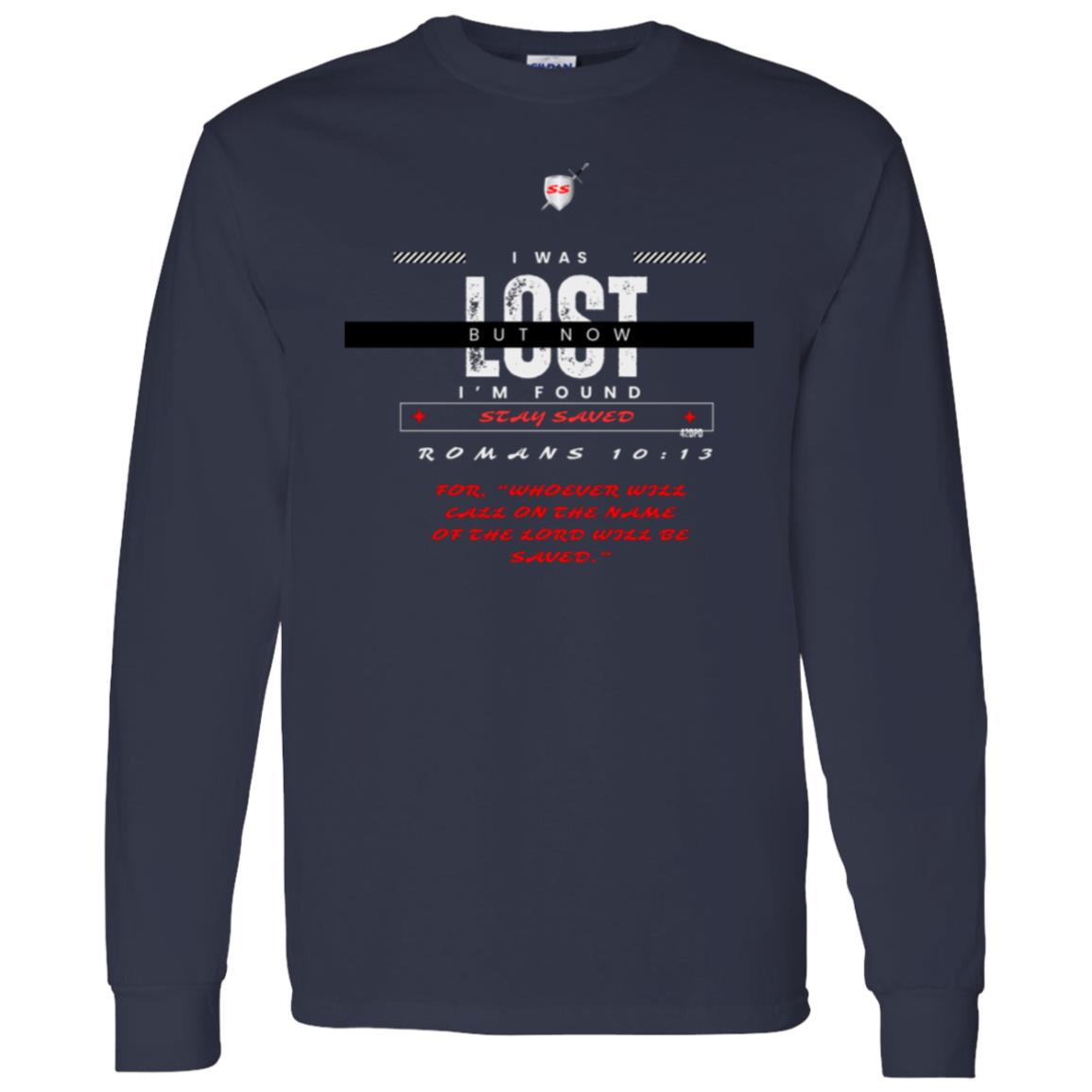 Lost n Found by42dpd Accent Red Long Sleeve Tee