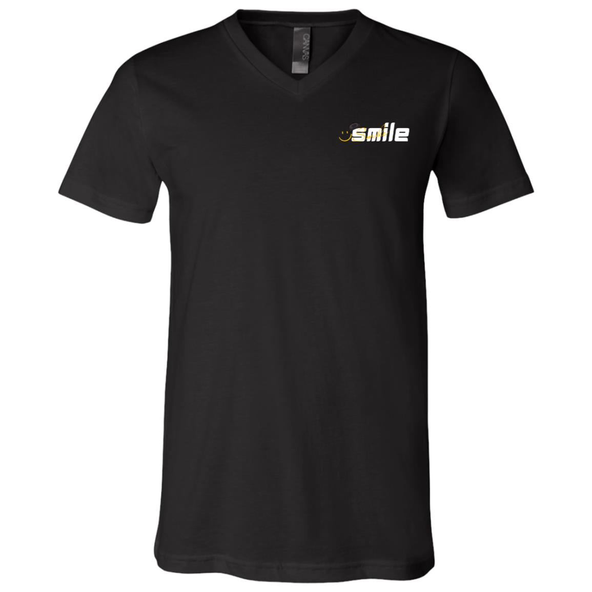 Smile Choose To Be Happy Because Happy Chose You Unisex Jersey SS V-Neck T-Shirt