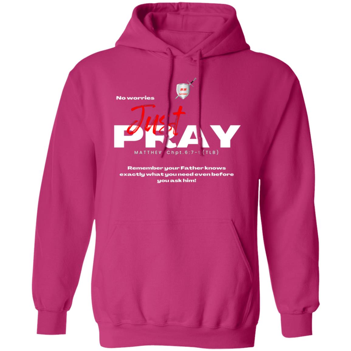 No worries Just PRAY by42dpd Red letter edition Pullover Hoodie
