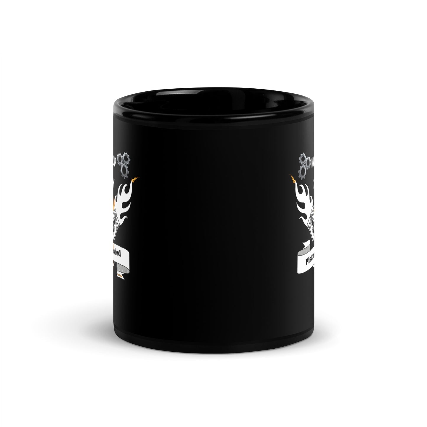 MY WARM UP FOR TODAY Pistons Refreshed by42dpd Black Glossy Mug