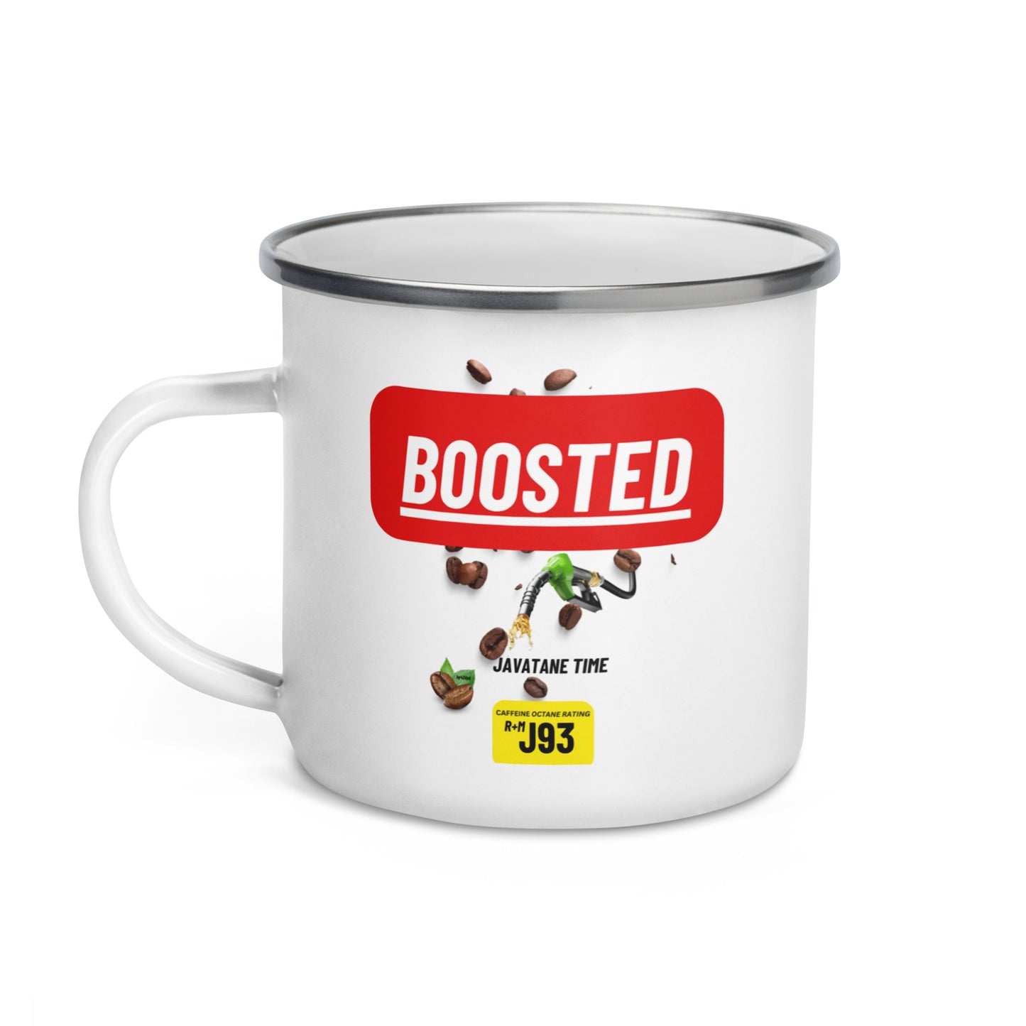 BOOSTED Accent Red Camper Enamel Mug