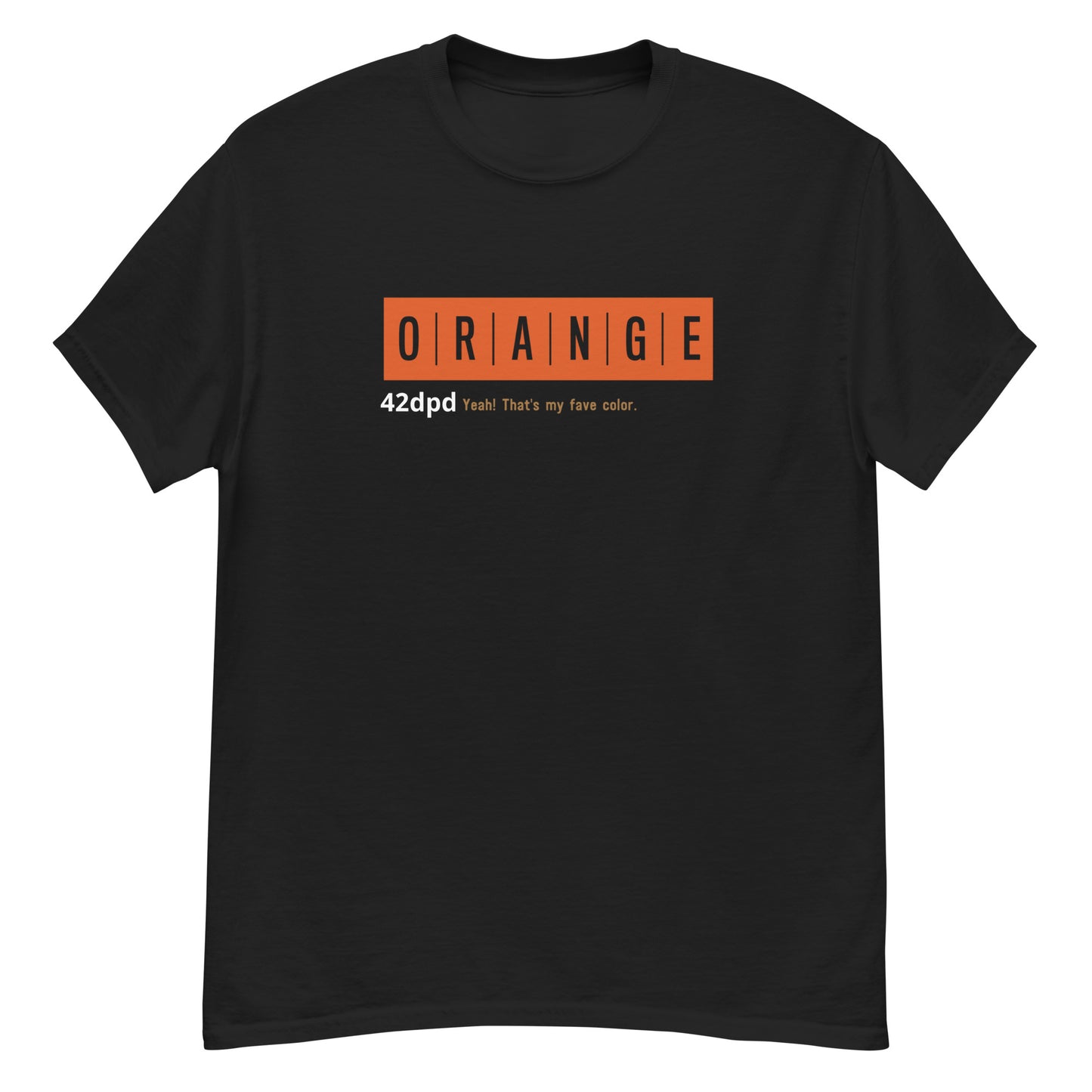 ORANGE Classic tee by 42dpd