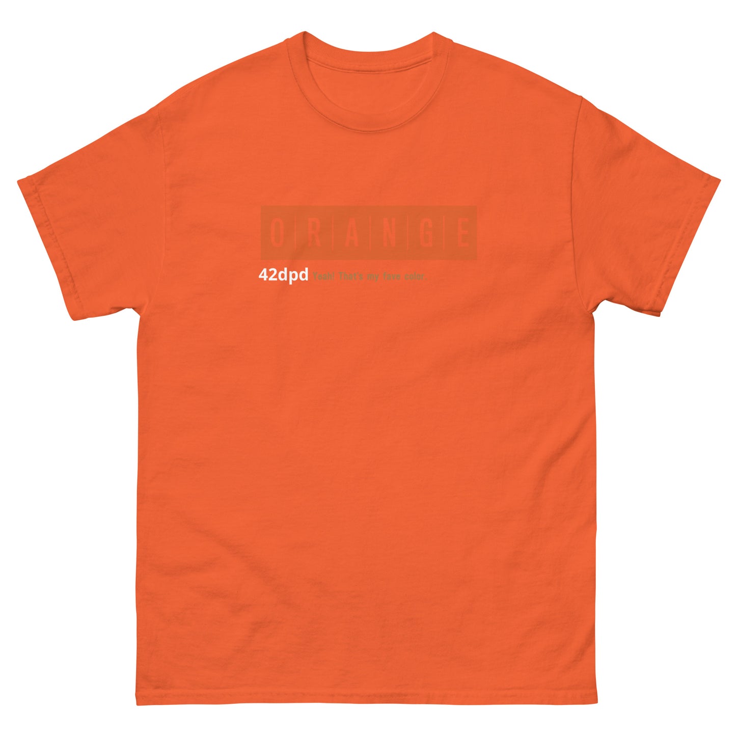 ORANGE Classic tee by 42dpd