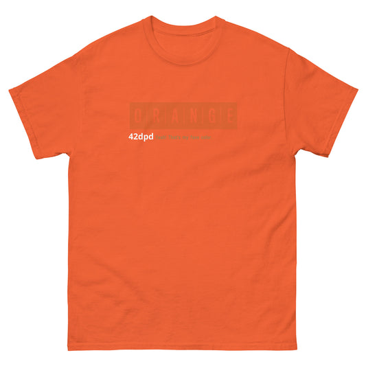 ORANGE Classic tee by 42dpd