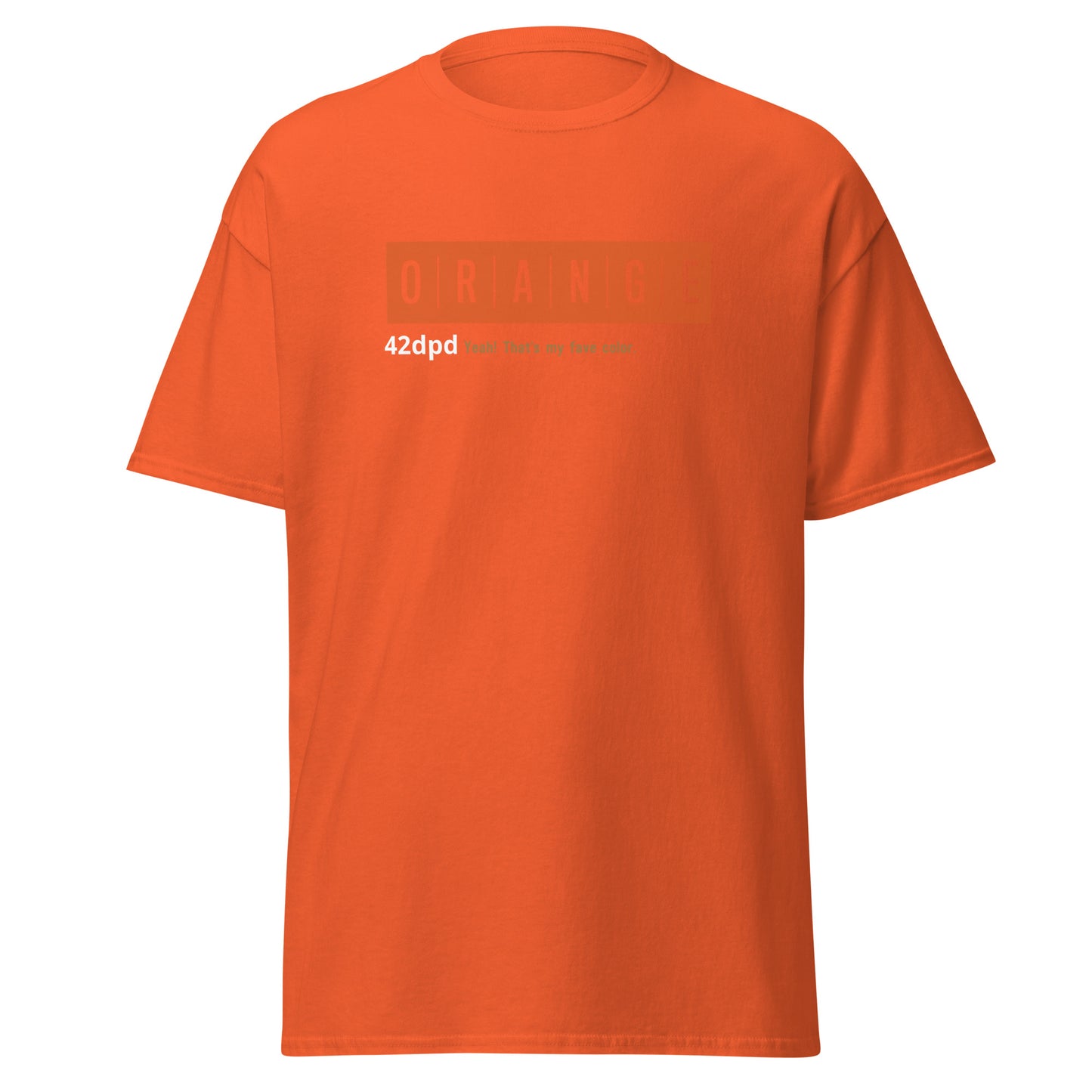 ORANGE Classic tee by 42dpd