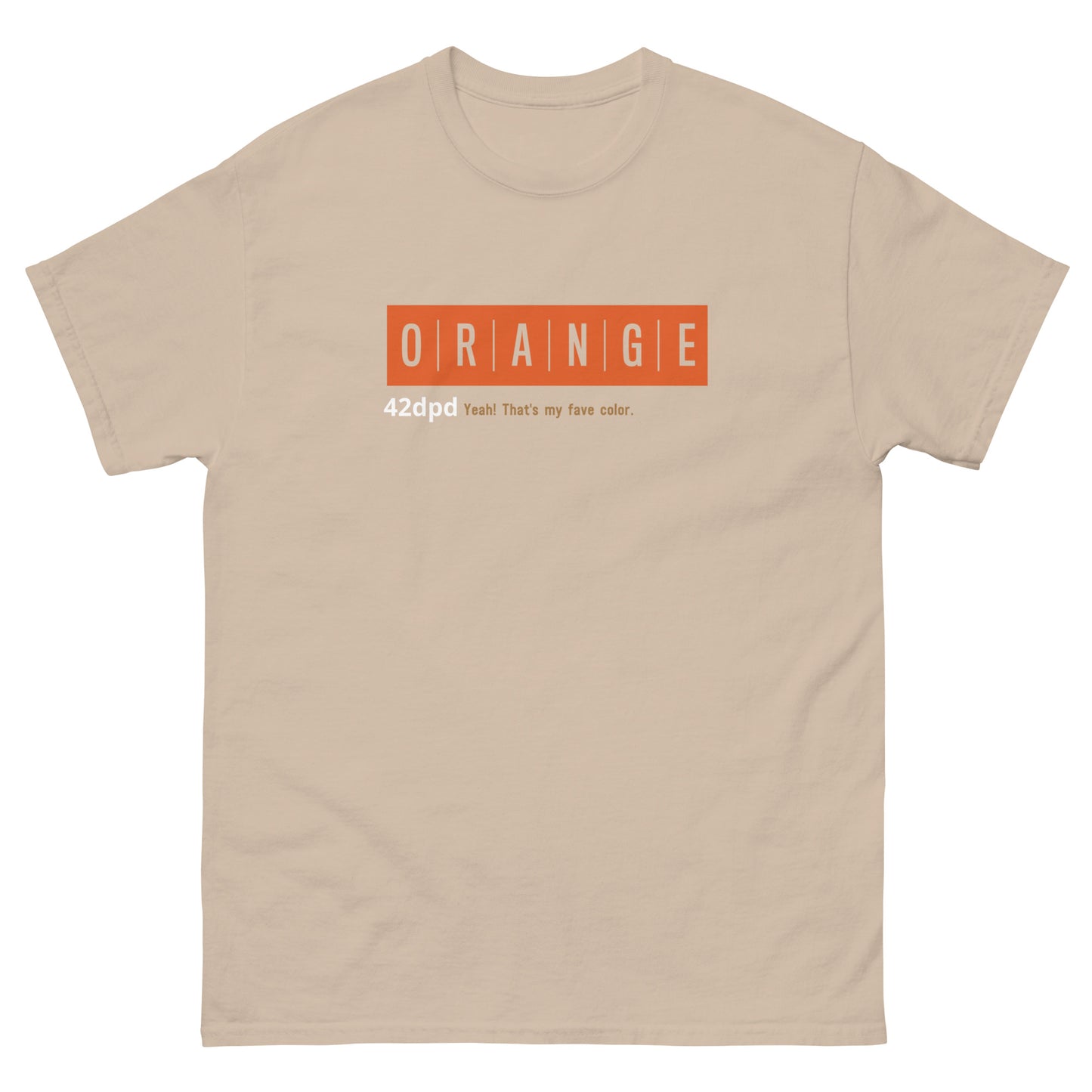 ORANGE Classic tee by 42dpd