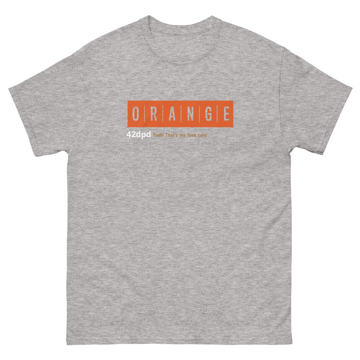 ORANGE Classic tee by 42dpd