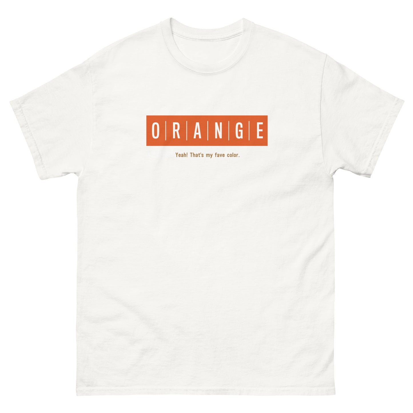 ORANGE Classic tee by 42dpd
