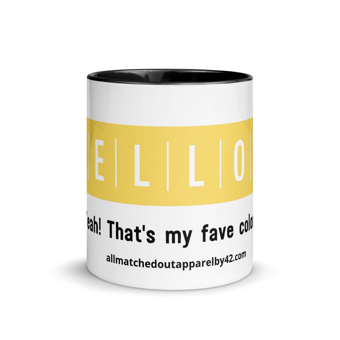 Yellow Mug with Color Inside