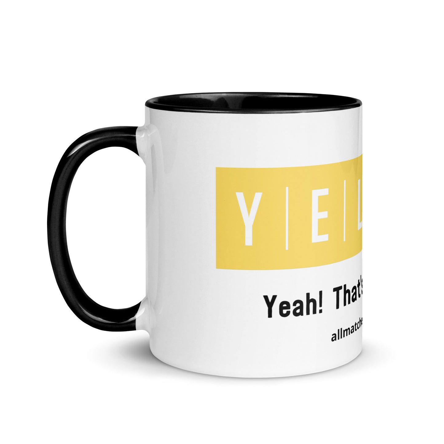 Yellow Mug with Color Inside