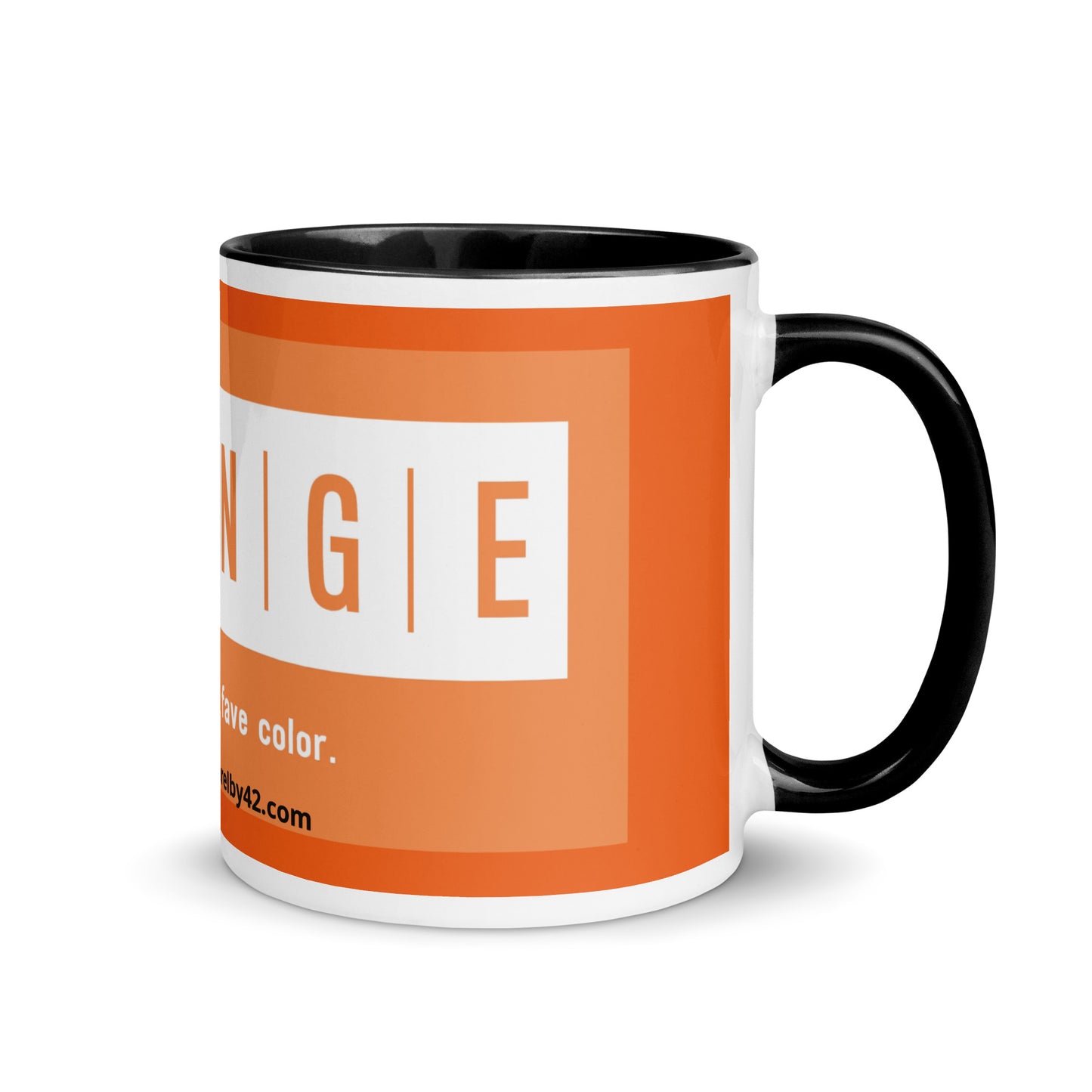 Orange Mug with Color Inside