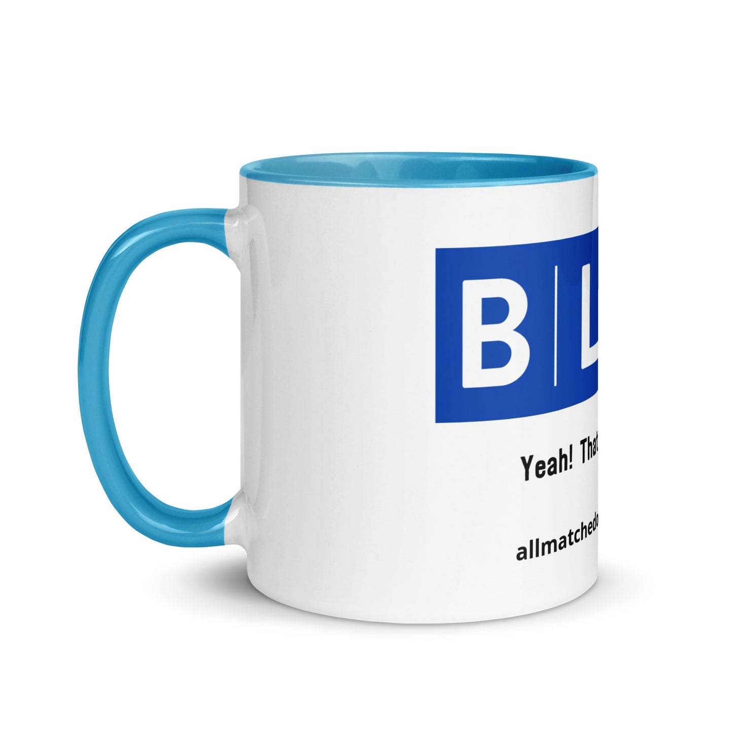 Blue Mug with Color Inside