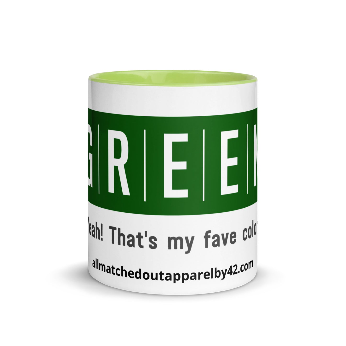 Green Mug with Color Inside