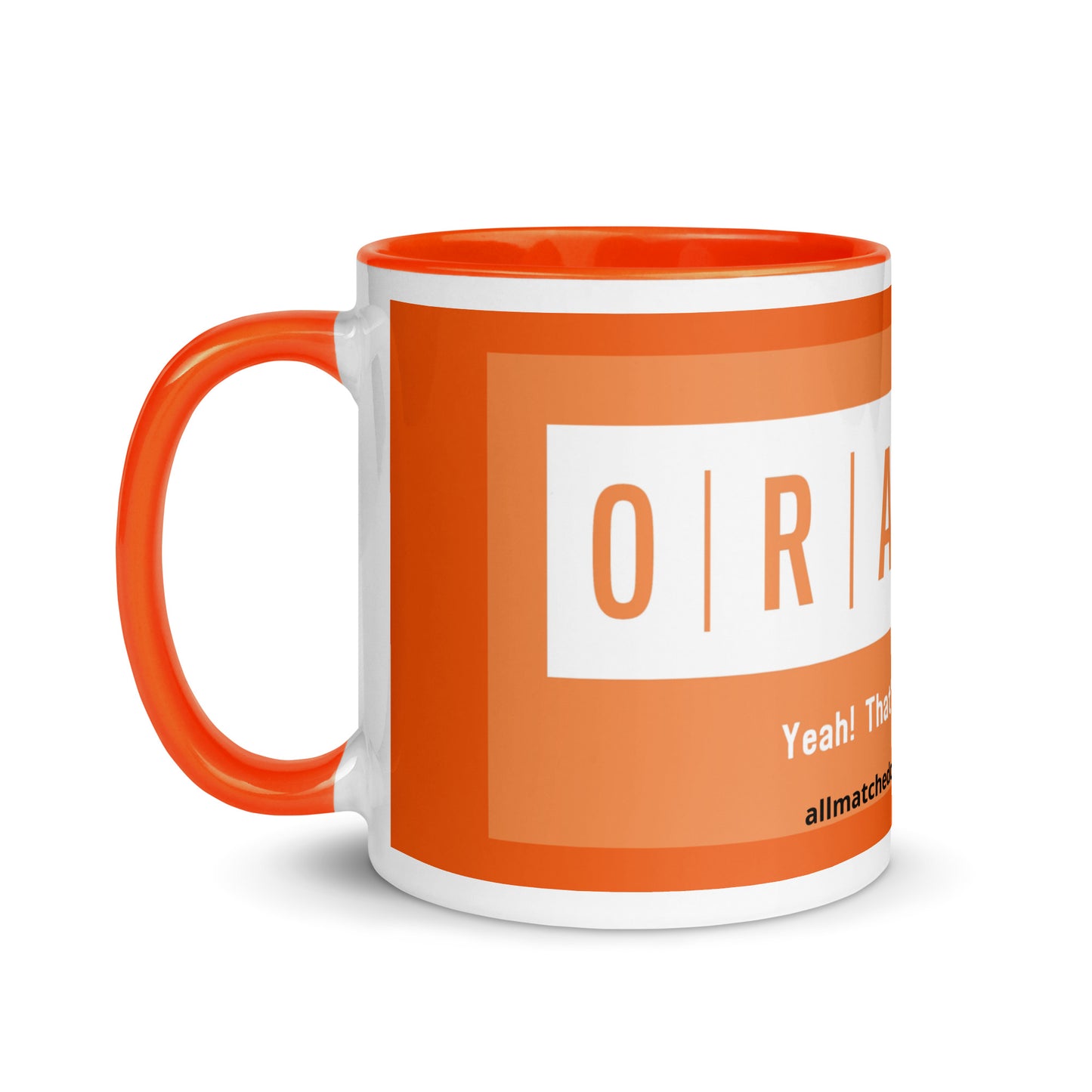 Orange Mug with Color Inside