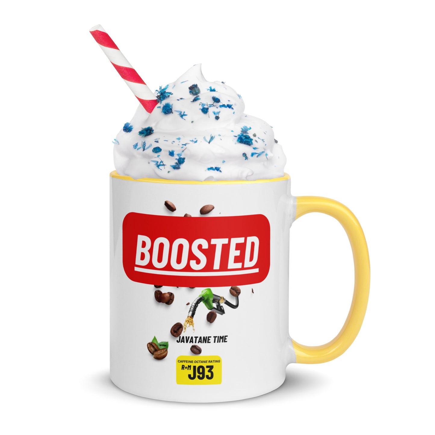 BOOSTED Accent Red Mug (Javabean Mug Collection) by42dpd