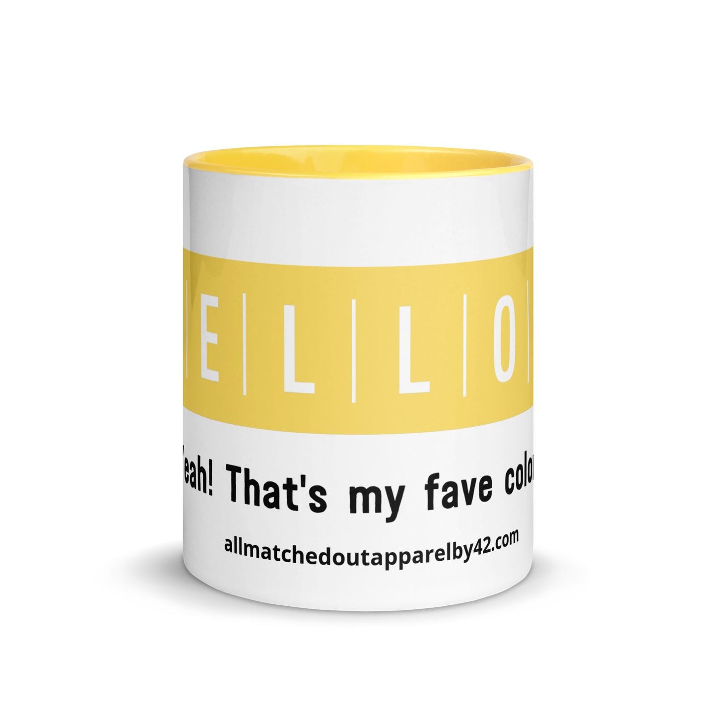 Yellow Mug with Color Inside