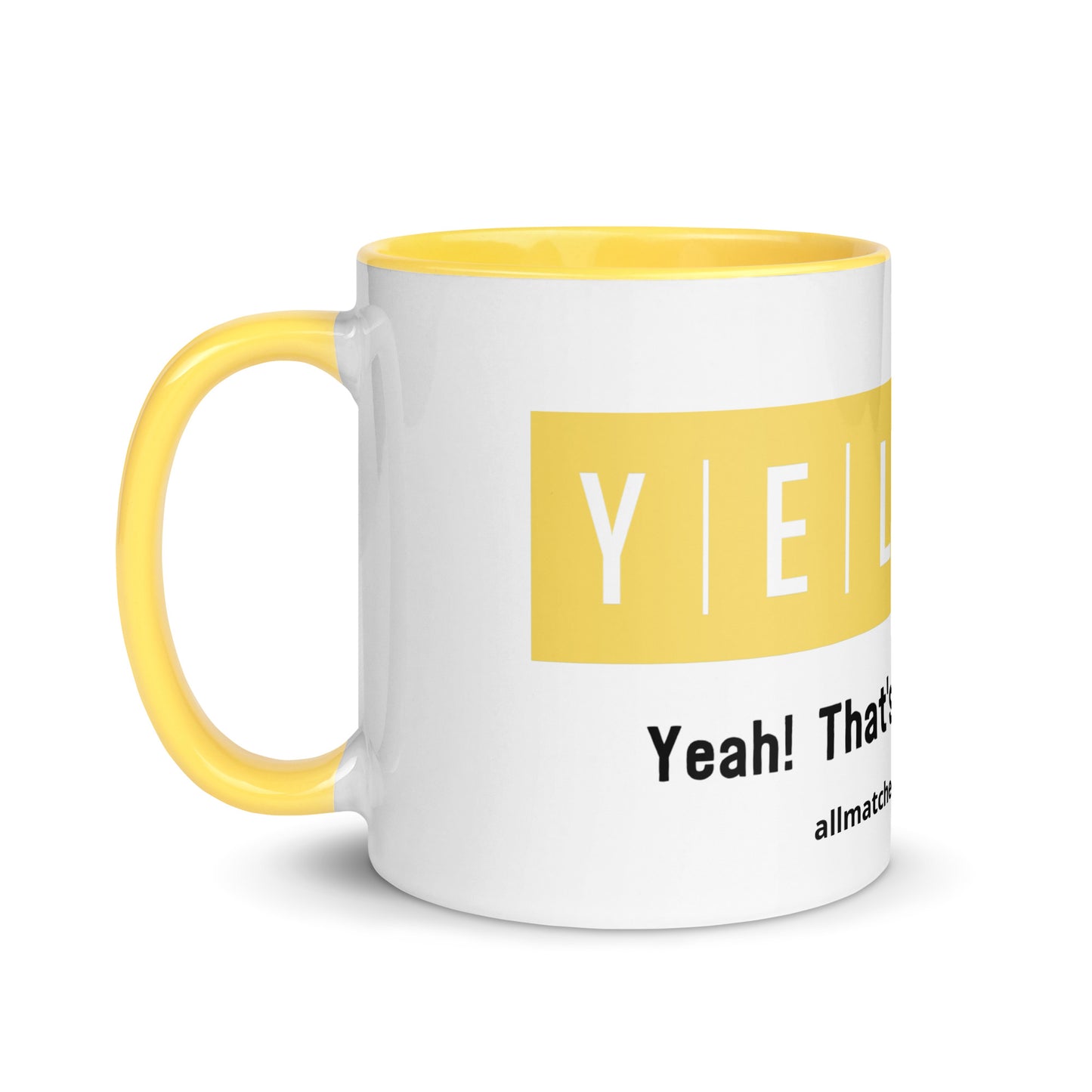 Yellow Mug with Color Inside