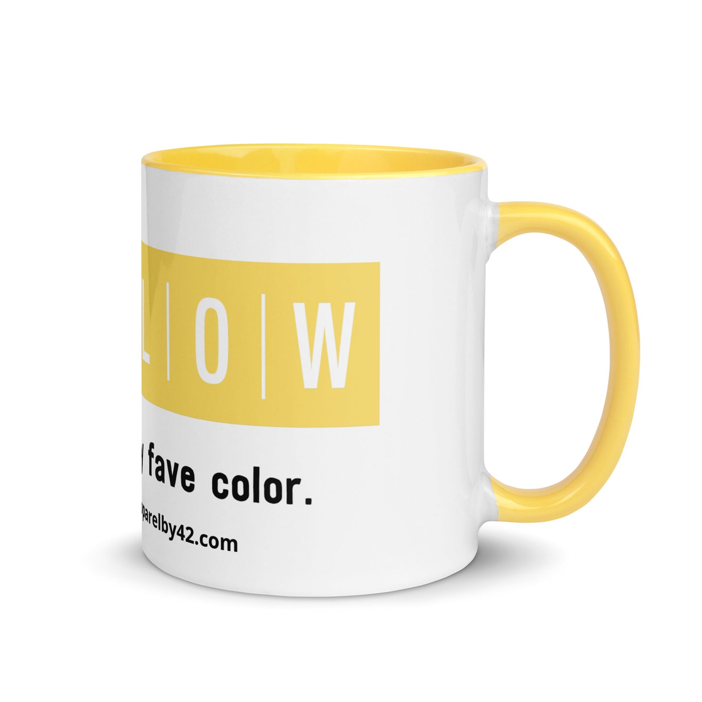 Yellow Mug with Color Inside