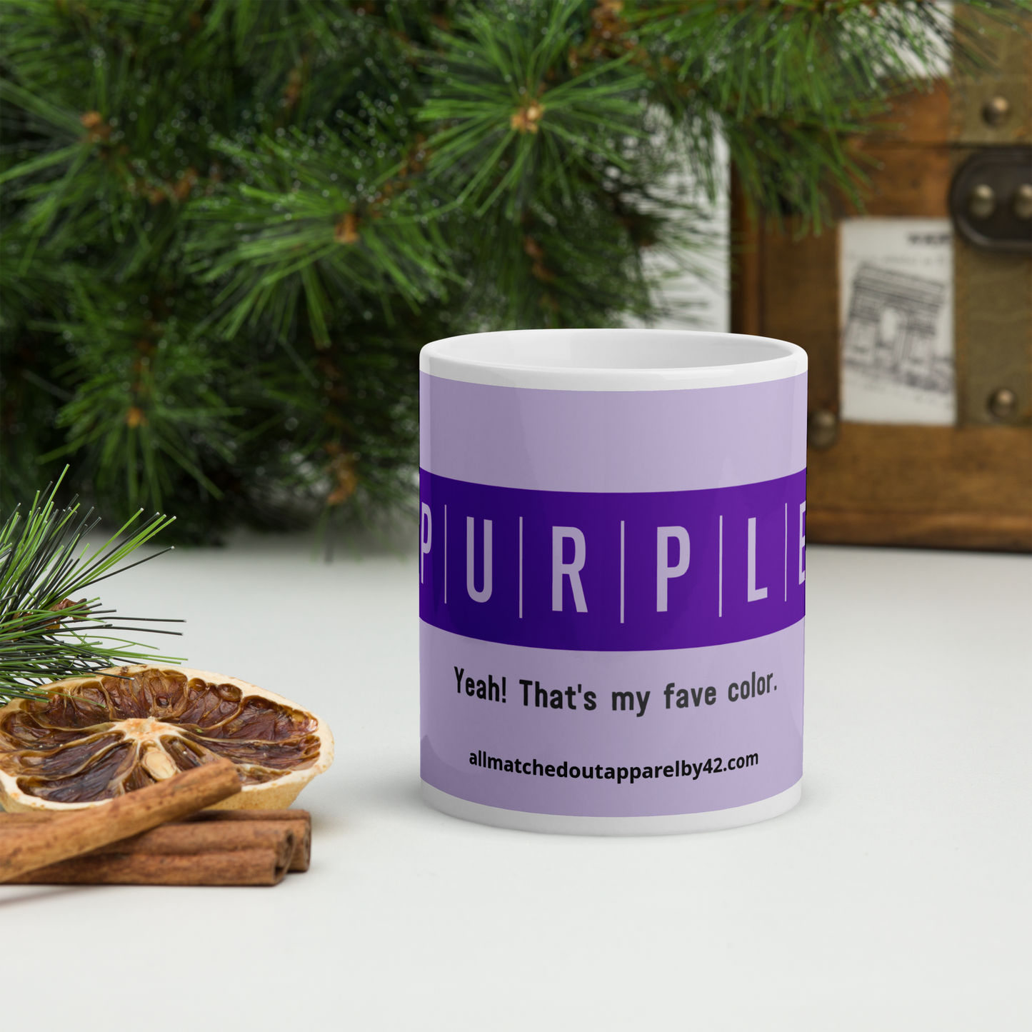 Purple White Gloss Mug