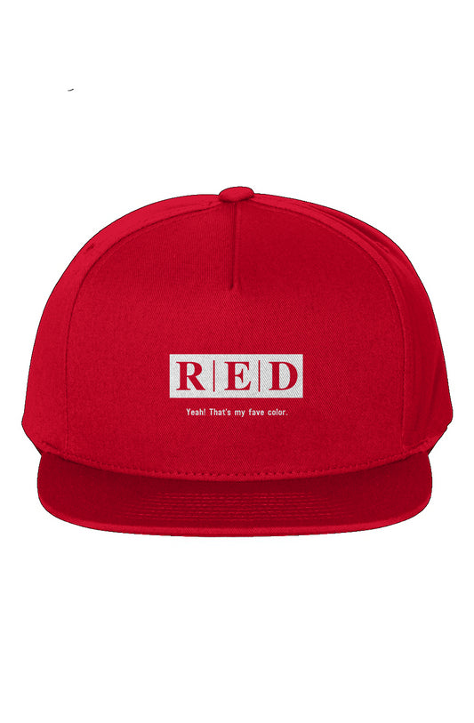 Red Collection fave 5-Panel Cotton Twill Snapback 