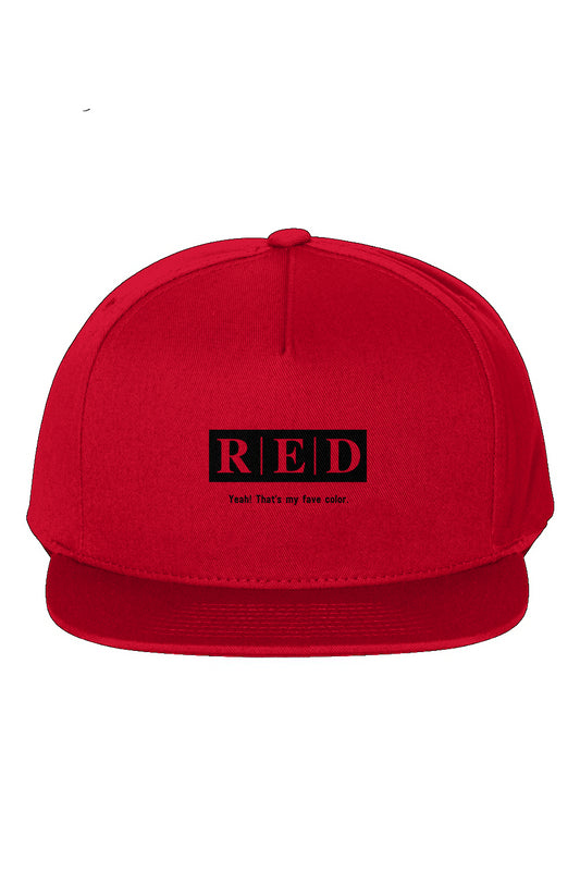 Red Collection fave 5-Panel Cotton Twill Snapback 