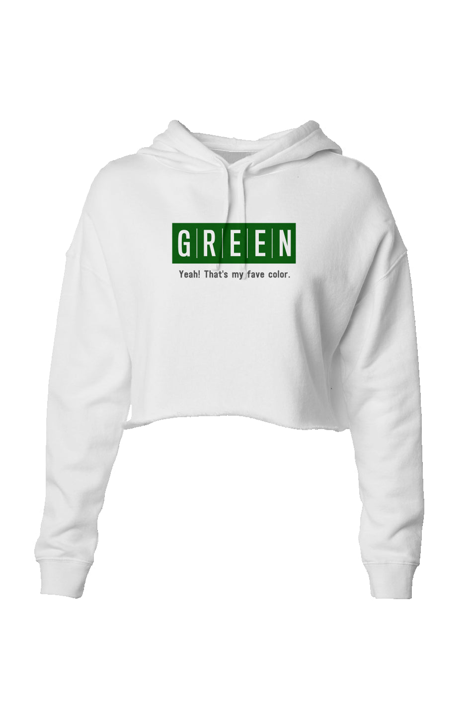 Green Collection Fave womens Crop Hoodie