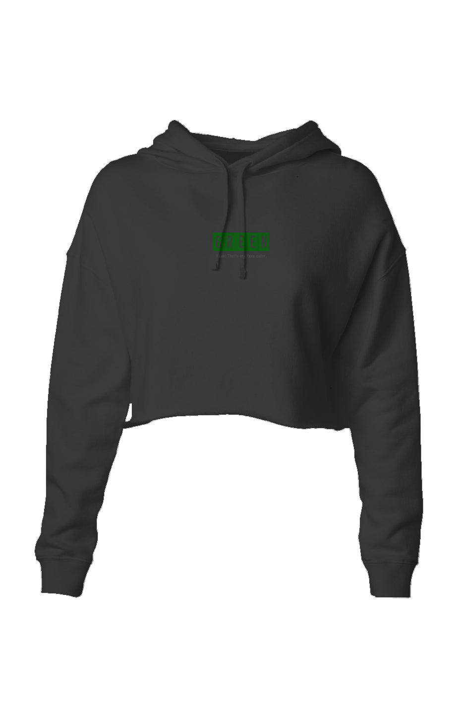 Green Collection Fave womens Crop Hoodie
