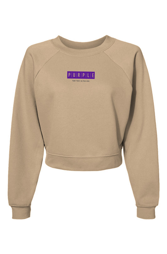  Purple Collection Fave Pullover Fleece Sweatshirt