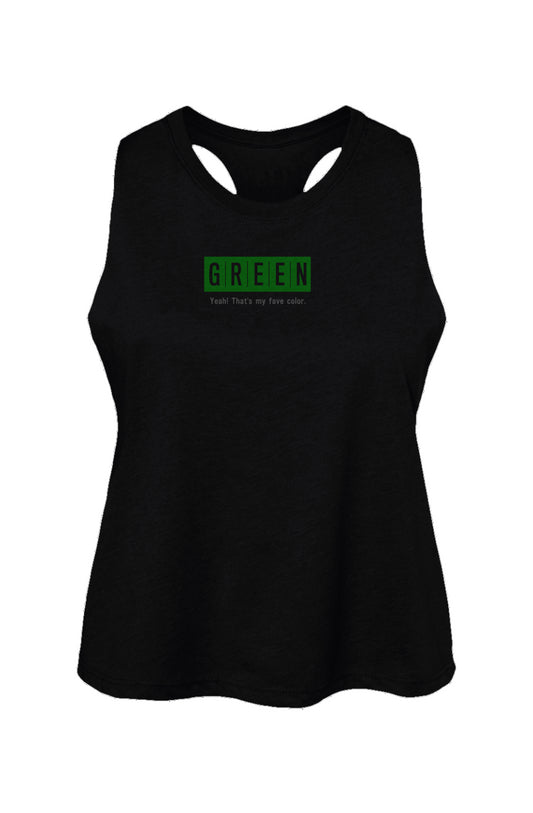 Green Collection Fave Women's Racerback Cropped Ta