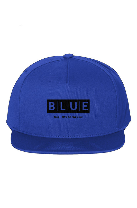 Blue Collection Fave 5-Panel Cotton Twill Snapback Cap