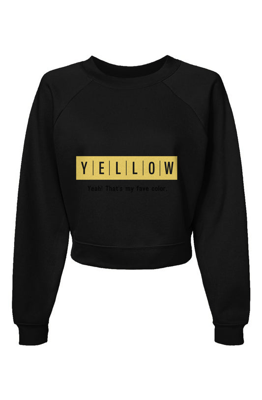 Yellow Collection Womens Raglan Pullover Fleece Sw
