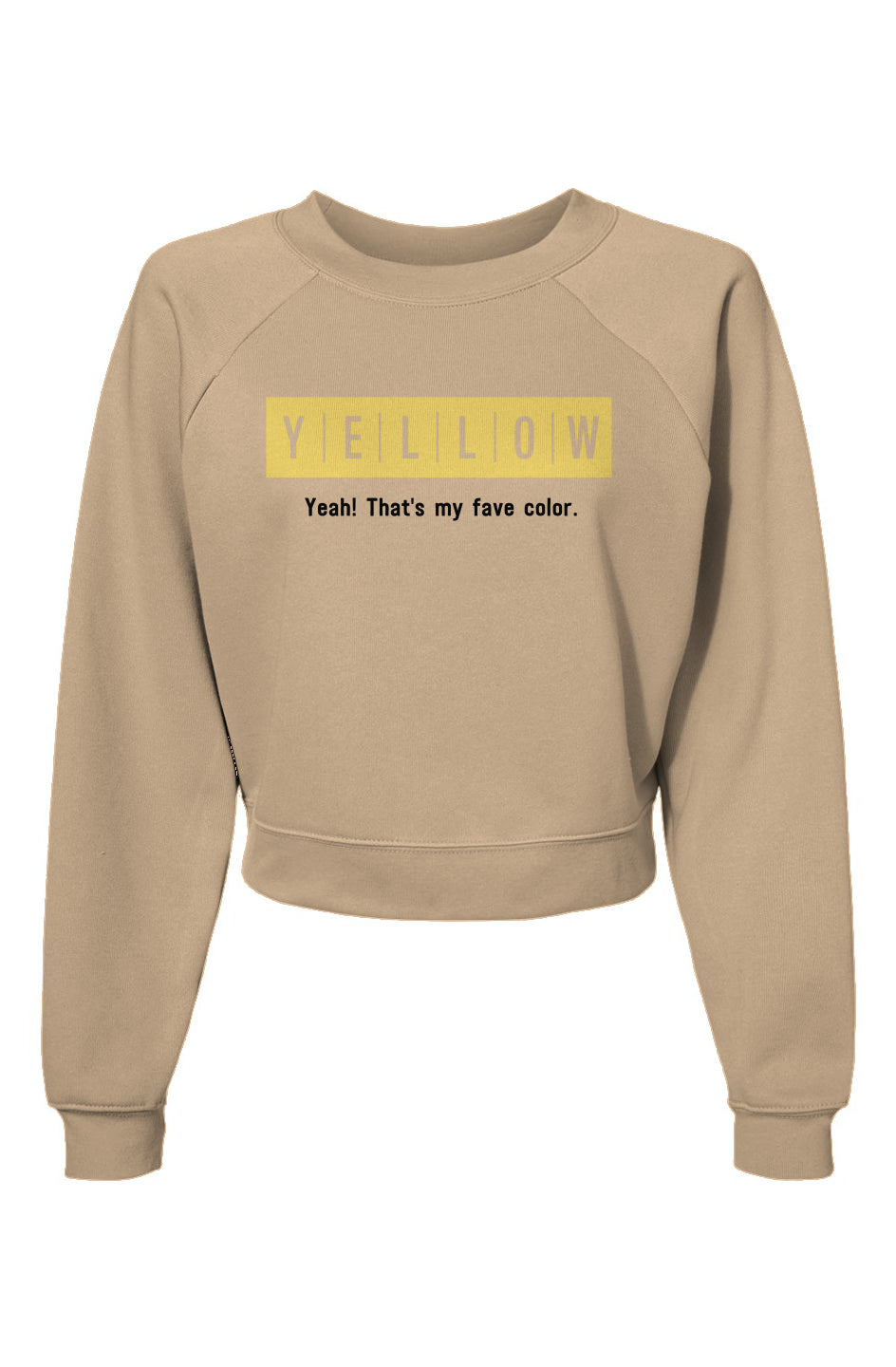 Yellow Collection Women’s Raglan Pullover Fleece Sweatshirt