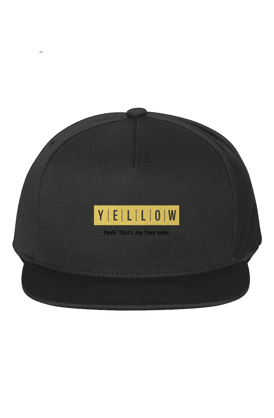 Yellow Collection Fave 5-Panel Cotton Twill Snapback Cap